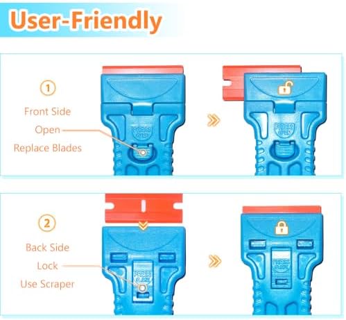 2 Pack Plastic Razor Blade Scraper - Image 6