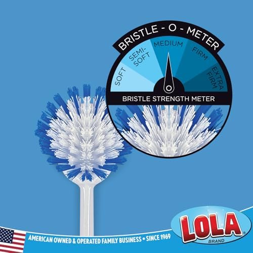 Dish Brush Scrubber for Kitchen, 36 Pack, by LOLA, Stiff Bristles & Food Scraper - Image 4