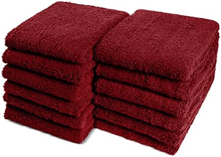100% Cotton Chamois Cleaning Towels, 12 Pack by GrokoTextiles