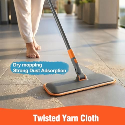 CLEANHOME 2-in-1 Wet Dry Flat Microfiber Mop - Image 5