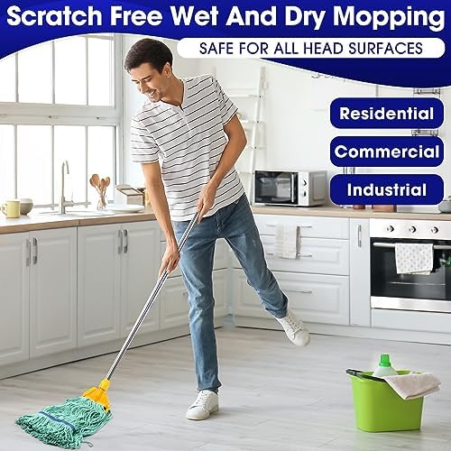 Eccliy 6 Pack Mop Heads Replacement 18 Oz Loop End - Image 5