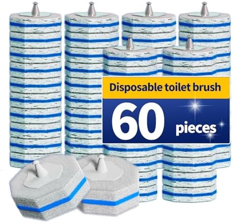 60PCS Toilet Bowl Cleaner Wand Refills Compatible by Unknown