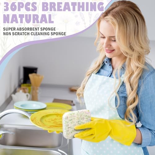 Hahafelt 36 Counts Compressed Cellulose Sponges Bulk Cute Pop up Sponges - Image 6