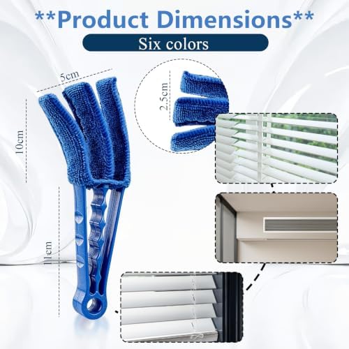 Window Blind Cleaner Duster Brush Kit, Blinds Duster, Microfiber Cleaner Brush - Image 2