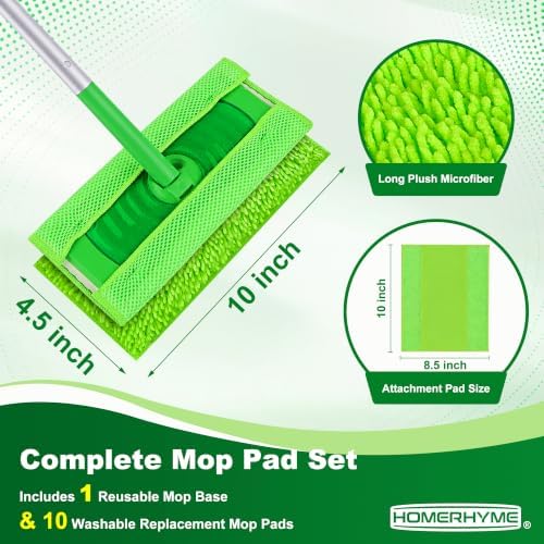 Microfiber Mop Pads for Swiffer Sweeper, Microfiber Pads Refills, 1 Reusable - Image 2
