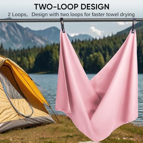 APEXUP Microfiber Travel Towel, Ultra Absorbent Quick Dry Towels, Lightweight - Image 6