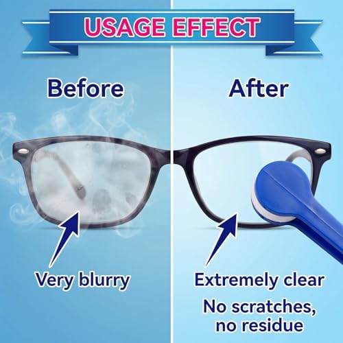 Houlishu10PCS Mini Eyeglass Cleaner Brush, Portable Microfiber Sunglasses - Image 7