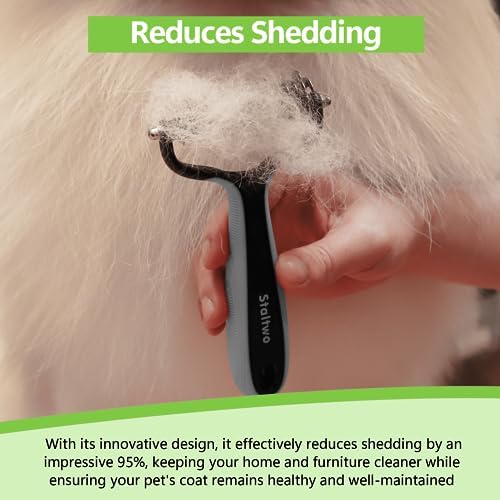 Staltwo Deshedding Dog Brush, Deshedding Undercoat Brush - Image 6