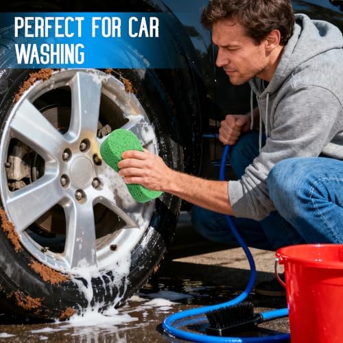 3PCS Car Wash Sponge, Heavy Duty Car Sponges - Image 4
