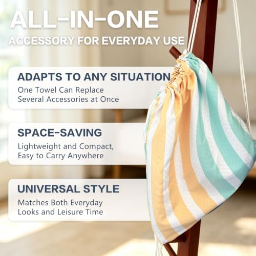 Beach Towel Backpack, 74.8" x 35" Extra Large Microfiber Beach Towel - Image 4