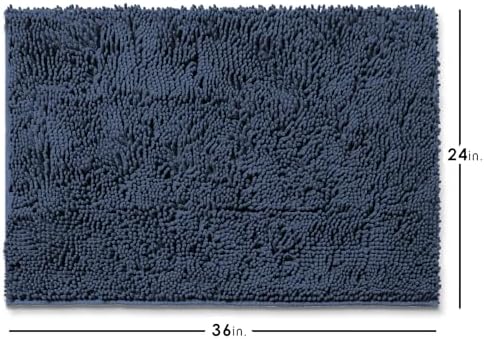 Hearth & Harbor Bathroom Rugs, Chenille Bath Mat - Image 3