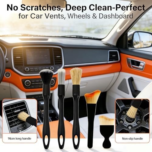 10 Pcs Detailing Brushes Soft Bristle Cleaning Brushes - Image 5
