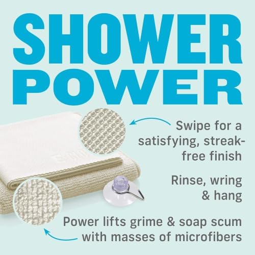 E-Cloth Shower Cleaning Cloth Kit, Reusable Towels - Image 6