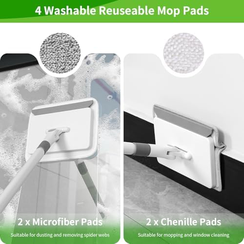 Baseboard Cleaner Tool with Handle, 55.9’’ Baseboard Cleaner with Extendable - Image 4