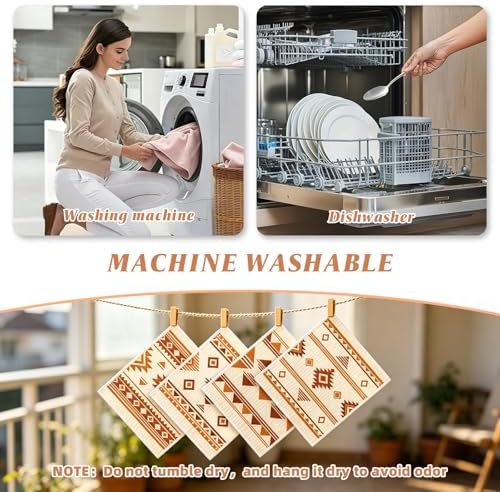 Swedish Dishcloths for Kitchen, 4 Pack, Reusable Paper Towels - Image 5