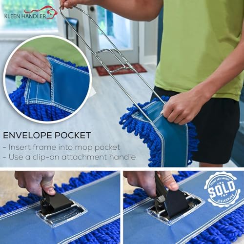 KLEEN HANDLER 18" Microfiber Dust Mop Head Replacement, 6 Pack - Image 5