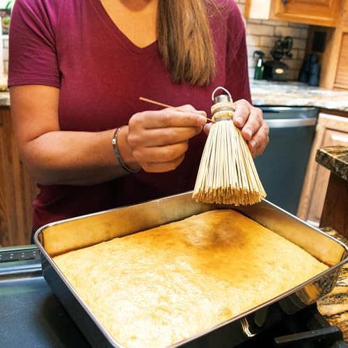 Unique Decorative and Functional Straw Broom Poke Cake Tester Baking Accessory - Image 3