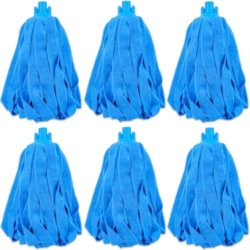 EaseYourDay Microfiber String Mop Head Refill, Fits 3/4" Screw-On Thread-6 by EaseYourDay