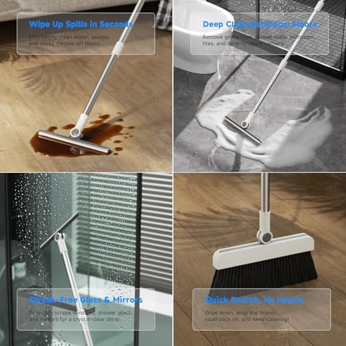 Magic Broom and Dustpan Set, Upright Standing Cleaning Set - Image 6