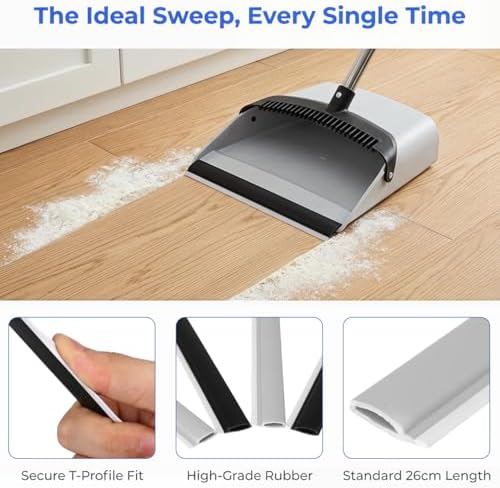 Zerodeko 4 Pack Dustpan Edge Replacement Strips 10.23 inch Lip Replacement Parts - Image 5