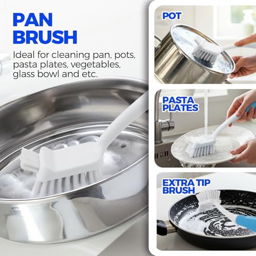 Holikme 6 Pack Dish Brush Set - Image 3