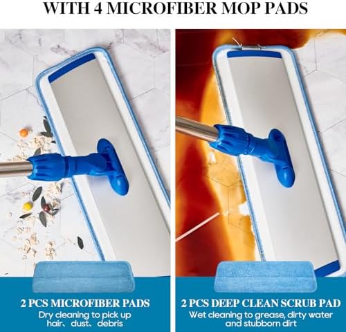 HONOVA 17.5" Microfiber Mop for Floor Cleaning - Image 4