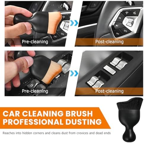 Car Detailing Brush, Scratch Free Soft Bristles Dust Brush Auto Interior - Image 6