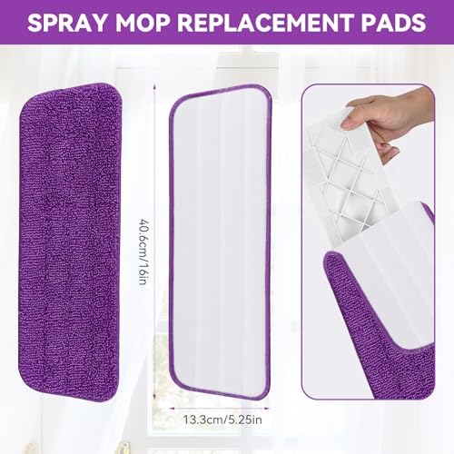 Spray Mop Refills for Libman Freedom Spray Mop, 16in Reusable & Washable - Image 2