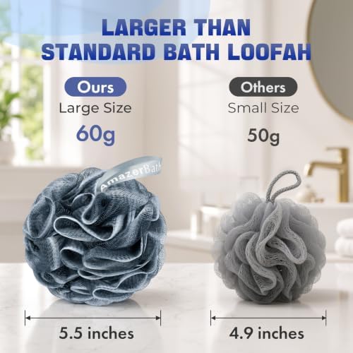 AmazerBath Bath Shower Loofah Sponge 60g/PCS Bath Sponges - Image 6
