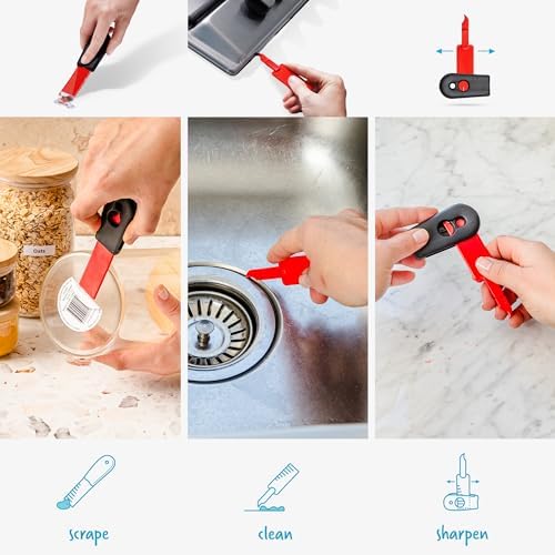 Dreamfarm Cleana Self-Sharpening Cleaning Scraper - Image 3