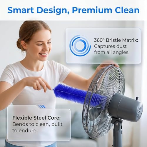 Bendable Microfiber Head, 2026 Reusable Fan Cleaner Brush, Fan Brush Cleaner - Image 5