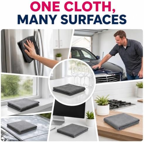 2026 New Upgrade Magic Cleaning Cloth 6Pcs, Thickened Large-Sized 12 * 16IN - Image 6