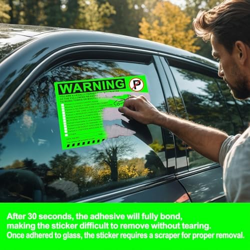 Illegal Parking Warning Stickers - Image 2