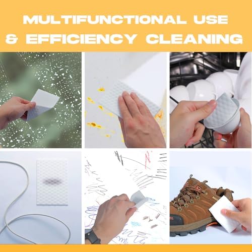 60 Pack Convex Magic Sponge Eraser | Thin Scrub Single Pads | All-Purpose - Image 6