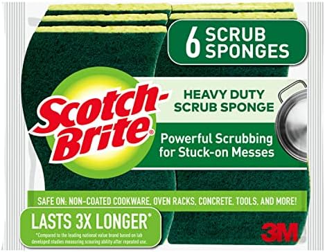 Scotch-Brite Heavy Duty Scrub Sponges, Sponges by Unknown
