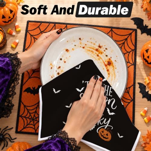 Ghost Cat Halloween Kitchen Towels Set of 2 - Image 7