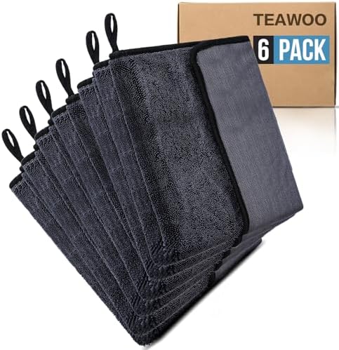 TEAWOO Shiny Wipes Shower Cleaning Cloth, Ultra Absorbent Car Drying Towel by TEAWOO