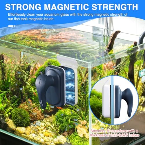fishkeeper Aquarium Magnetic Glass Cleaner, Fish Tank Algae Cleaning Tool - Image 2