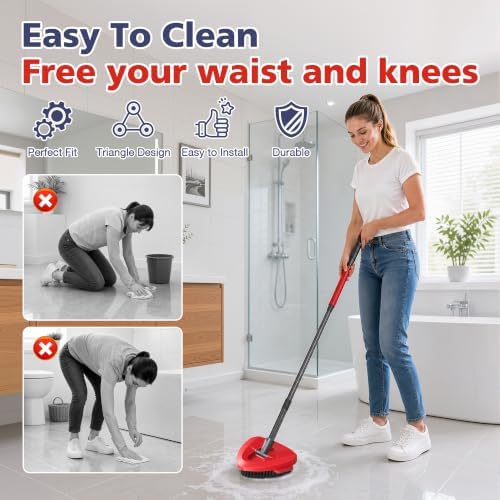Spin Mop Scrub Brush Head for O Ceda EasyWring 1-Tank System - Image 5