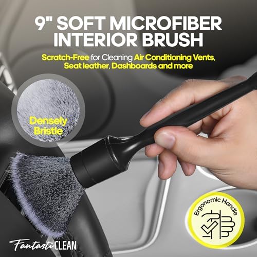 Fantasticlean Car Interior Detailing Kit, Leather Cleaner Brush Set - Image 3