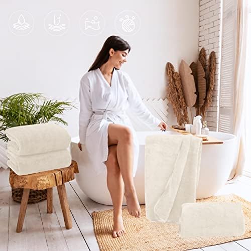 TENSTARS Silk Hemming Bath Towels - Image 4