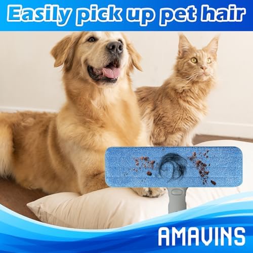AmaVins 3 Pack Microfiber Cleaning Pads, Reusable Microfiber Mop Pads - Image 7