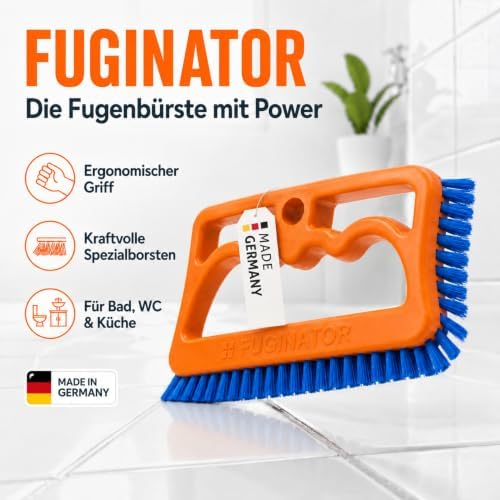 Fuginator Scrub Brush for Tile and Grout: Stiff Nylon Bristle Scrubbing Brush - Image 4