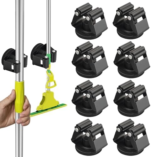 ULIBERMAGNET Magnetic Mop Broom Holder, Heavy Duty Movable Magnetic Broom by ULIBERMAGNET