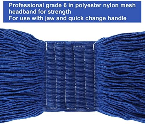 4Pcs Commercial String Mop Head, Loop-End Mop Head Replacement, Heavy Duty Mop - Image 3