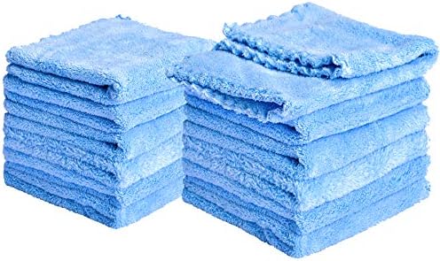Kyapoo Baby Washcloths 12 Pack 12x12 Inches Microfiber Coral Fleece Extra by Kyapoo