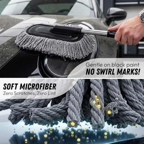 Microfiber Car Duster Cleaning and Car Dash Brush Supplies - Image 3
