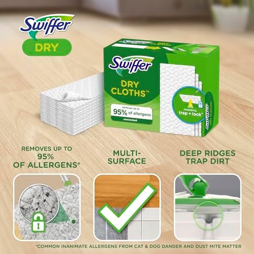Swiffer Sweep + Mop, Dry Pads Refill, Floor Cleaner - Image 3