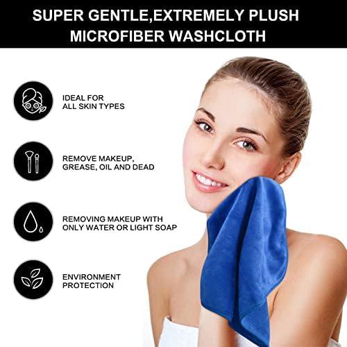 SINLAND Microfiber Facial Cloths Fast Drying Washcloth 12inch x 12inch - Image 4