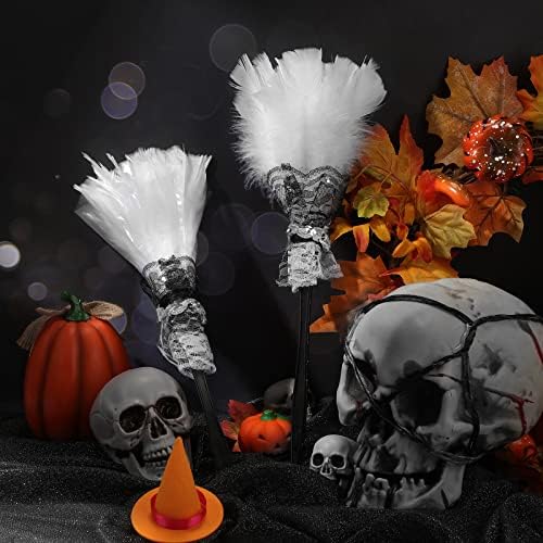 Cindeer 2 Pcs Feather Duster Halloween French Maid Accessory Feather Duster - Image 6